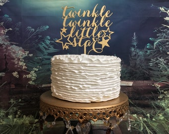 Twinkle Twinkle Little Star Cake Topper, Baby Shower Cake Topper, Baby Cake Topper, Gender Reveal Cake Topper, Little Star Cake Topper