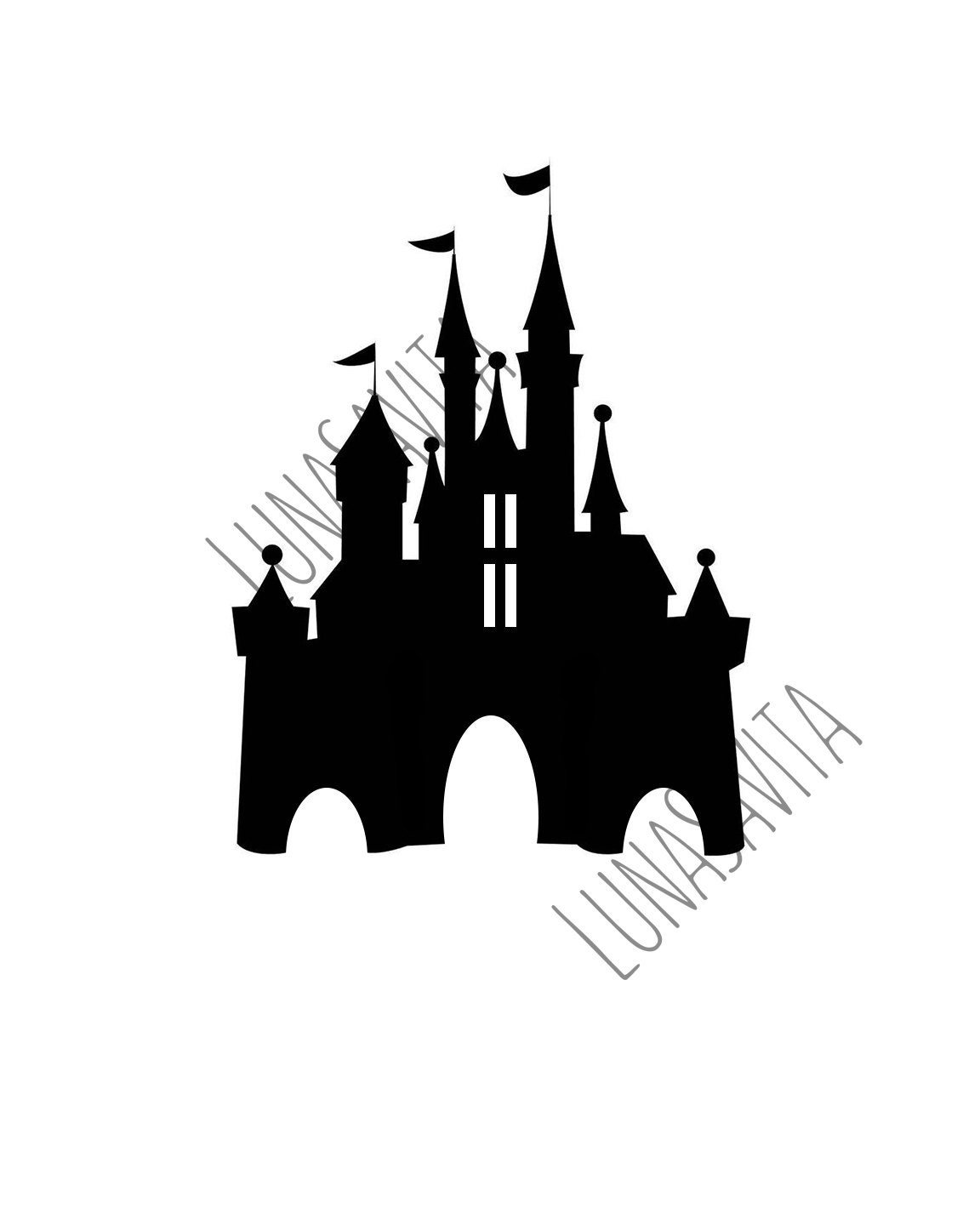 Download Disney Inspired Castle SVG and DXF, JPG, for Cricut ...
