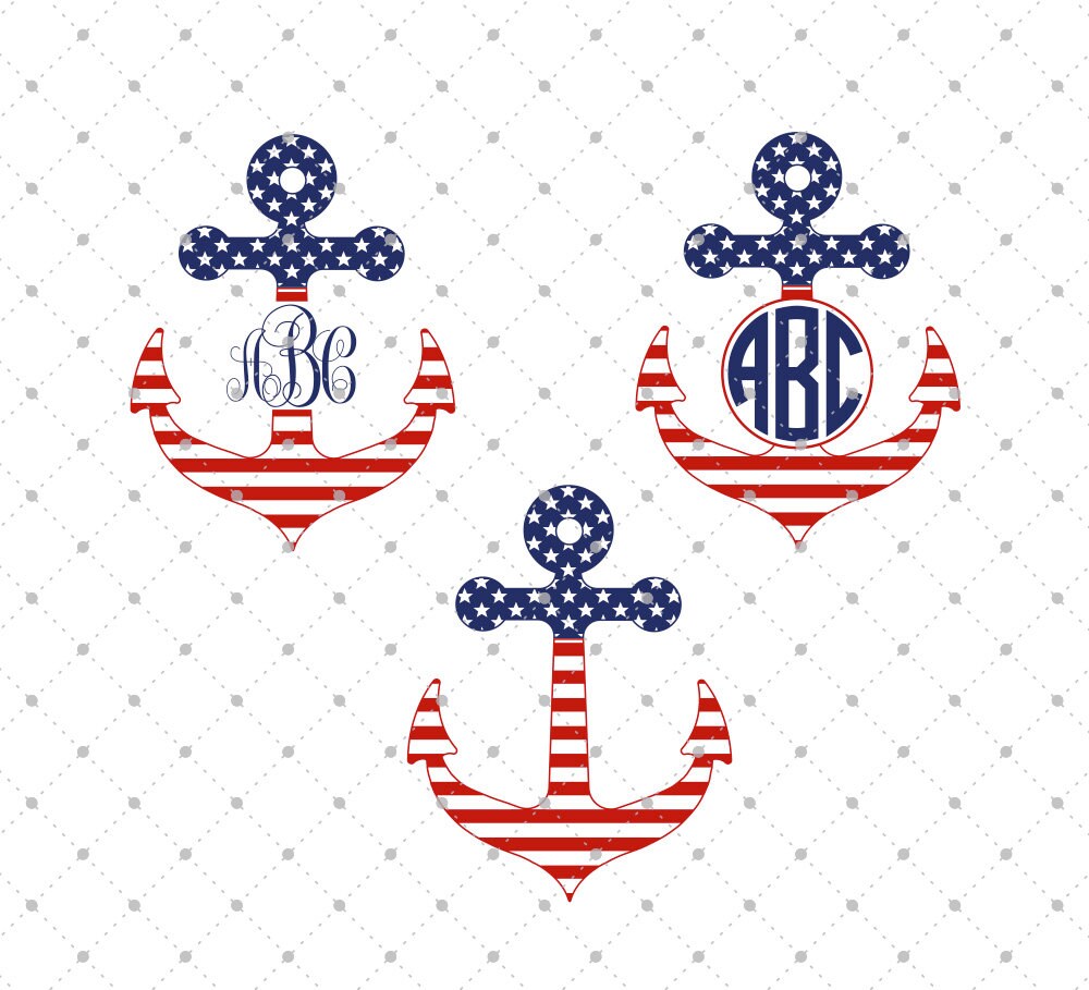 Download 4th of July Anchor svg cut files 4th of July svg