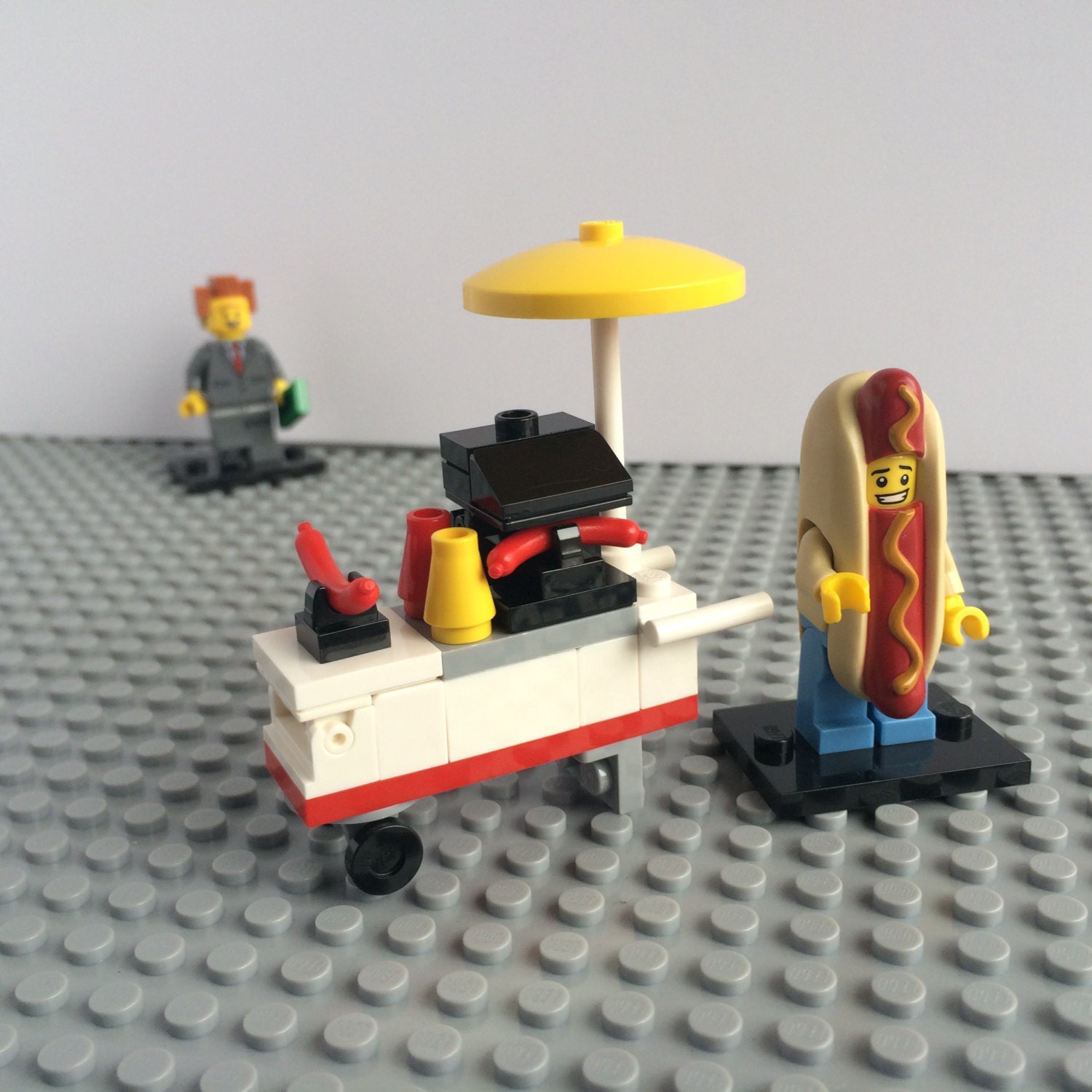 lego hot dog man plush