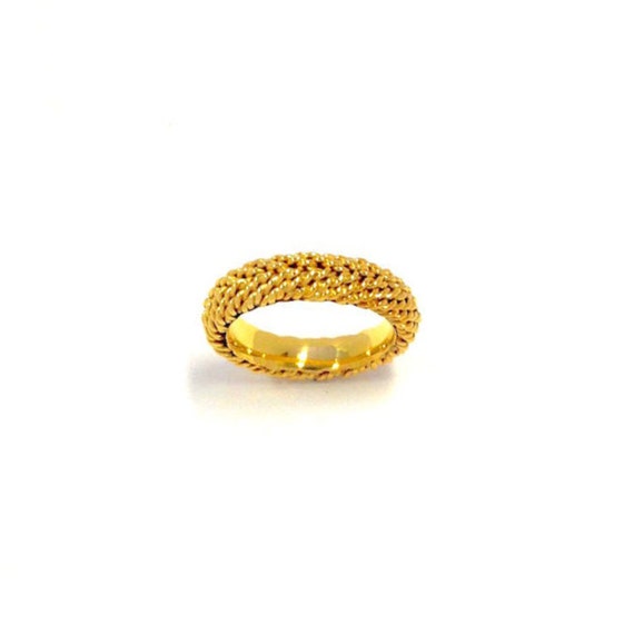 nautical gold wedding ring