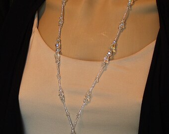 Beaded Lanyard, bling breakaway ID badge holder, pretty lanyard, teacher gift, nurse lanyard, flight attendant, clear lanyards for women