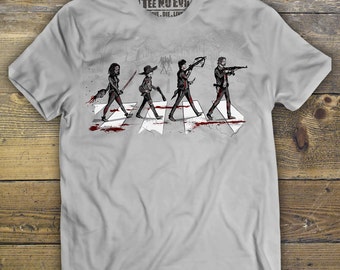 The Walking Dead Shirt, Daryl Dixon shirt, Rick Grimes shirt, Michonne shirt, Abbey Road, Men