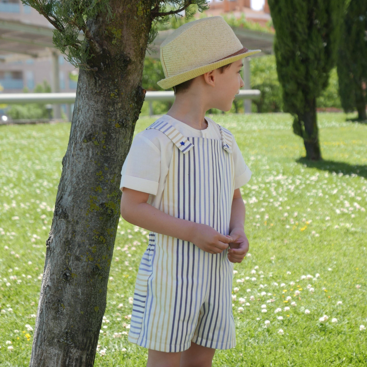 Baby Boy Shortall vintage Pattern PDF Newborn by ColoursforBaby