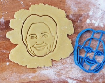 Hillary Clinton cookie cutter and fondant cutter for Hillary Clinton cookies / fondant cutter // cookie stamp / personalized cookie cutter