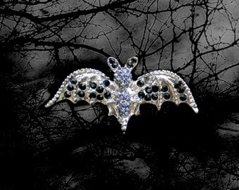 50% SALE Halloween Bat Pin..Bat Brooch..Vampire Pin..Batman Pin..Bat Woman Costume..Bat Costume Accessory..True Blood Jewelry Halloween Gift