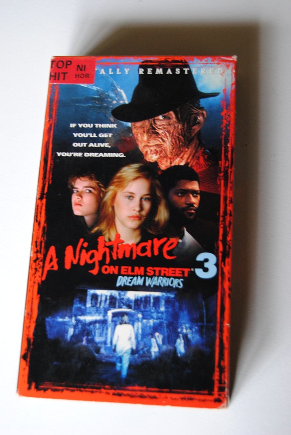 Nightmare on Elm Street 3 VHS Dream Warriors by artGlassANDthrift