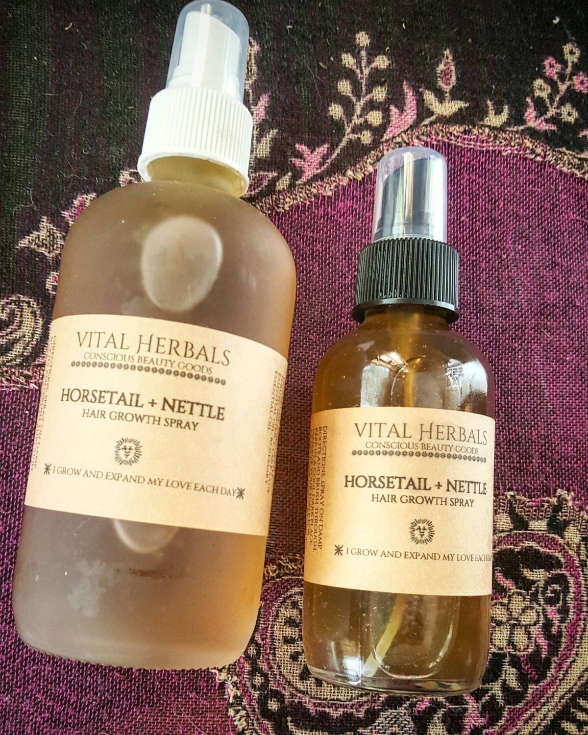 herbal hair growth spray . Organic hair growth spray. Nettle