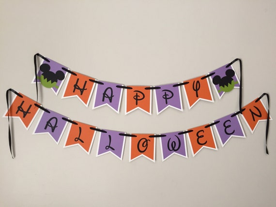 Halloween Banner Happy Halloween Mickey Mouse Happy Halloween