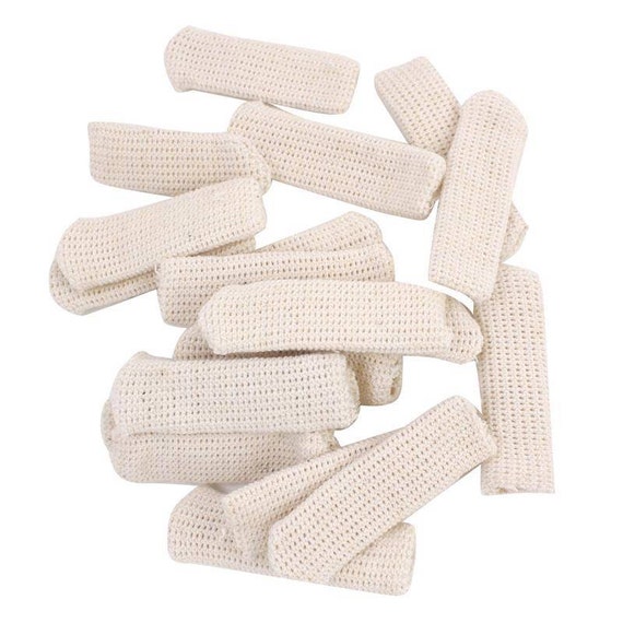 20 PACK Finger Cots Elastic Cotton Finger Guards for Jewelry