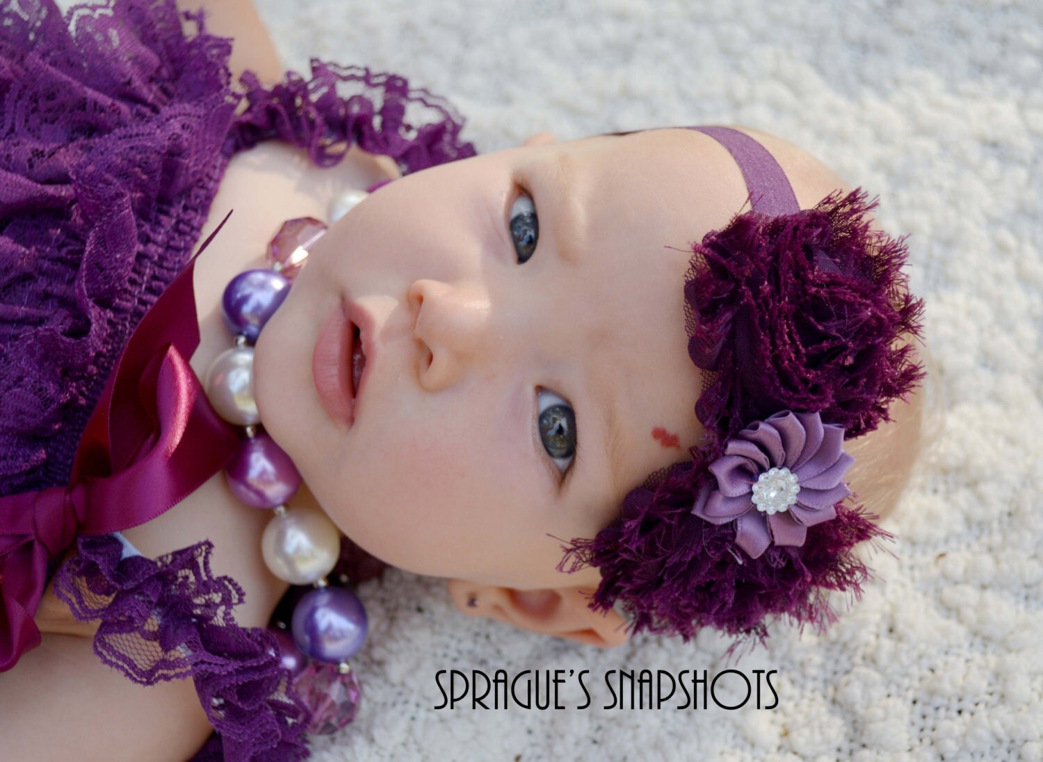 HEADBANDEggplant purple baby outfitpurple headband purple
