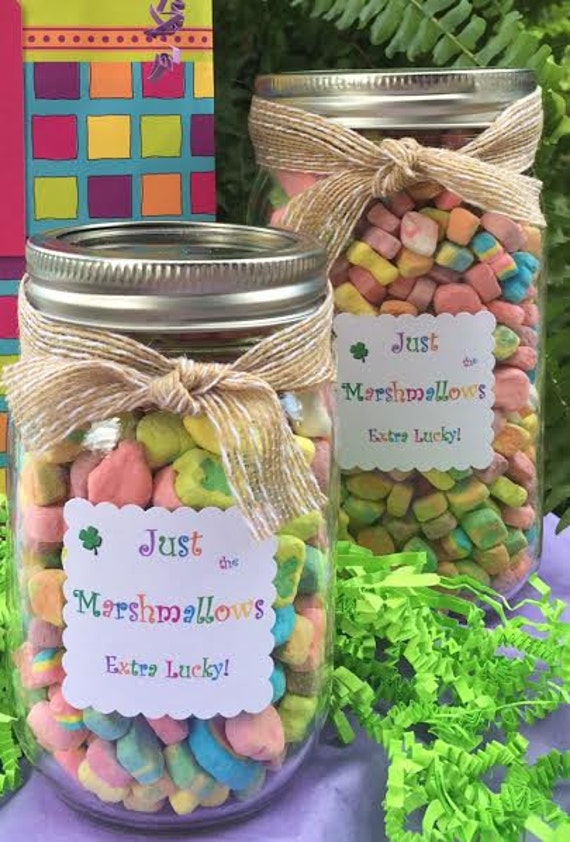 Lucky Charms Marshmallow Gift Jars Secret Santa by JellyandJemima