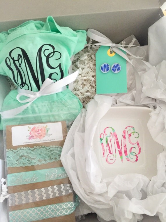 The Monogram Box Monogram Gift Box Bridal Shower Gift