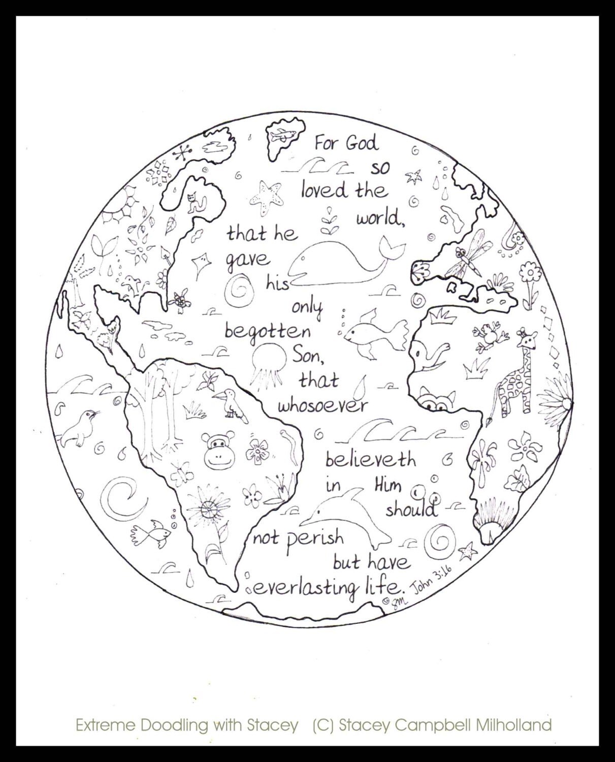 For God So Loved The World Coloring Pages 10