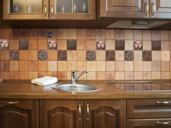 celtic tile backsplash