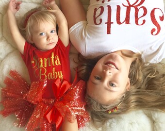 Christmas Sibling Matching Shirts - Brother Sister Shirt - Baby Brother or Sister Shirt
