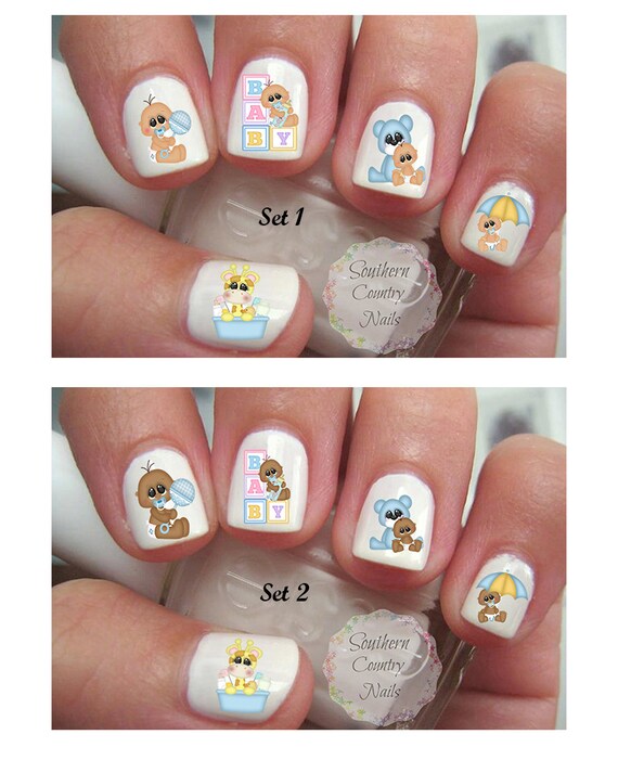 Boy Baby shower Boy Nail Art Decals