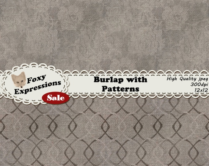 Burlap Seamless Patterns and Textures comes with unique designs that seamlessly tile together. Plaid, chevron, chains, damask, blue, & pink