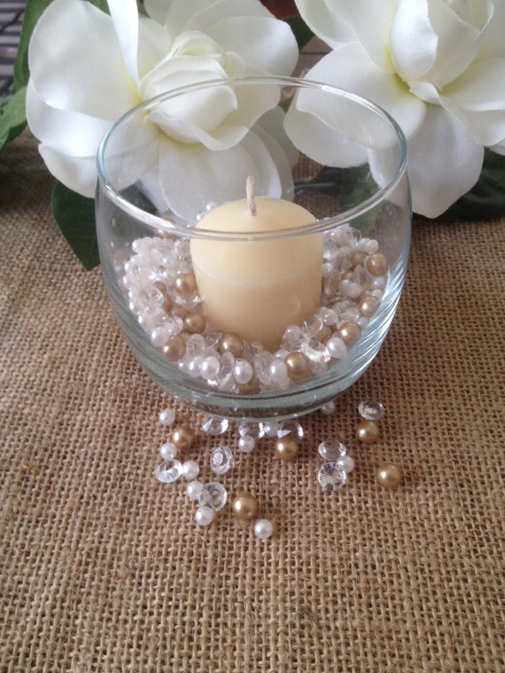 Diamonds & Pearls Candle Filler Pearl Mixes White/Champagne