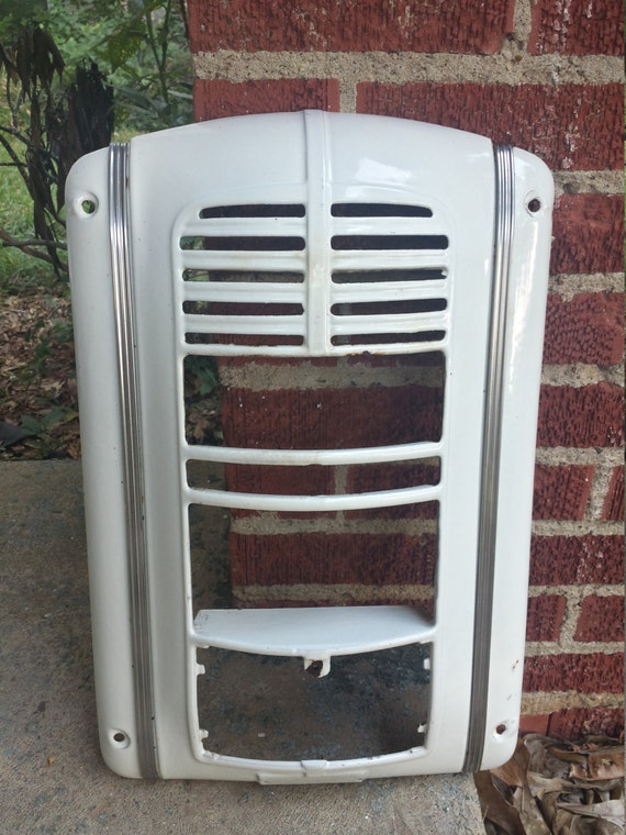 Items similar to Vintage White Porcelain Metal Gas Wall Heater Cover on