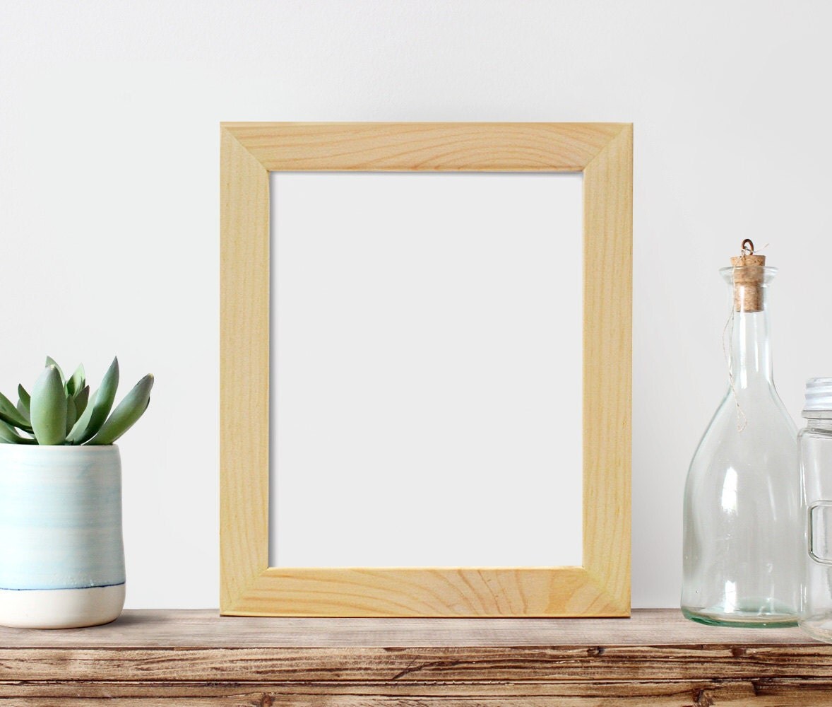 8x10 Unfinished Wood Frame Wood Frames By Cheekysheepwoodshop