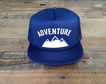 ADVENTURE Trucker Hats | Baby Snapback Hats Baby Trucker Hats | Custom Trucker Hat | Kids Hat | Adventure Hat
