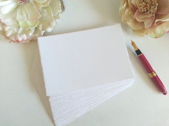 deckle edge blank cards