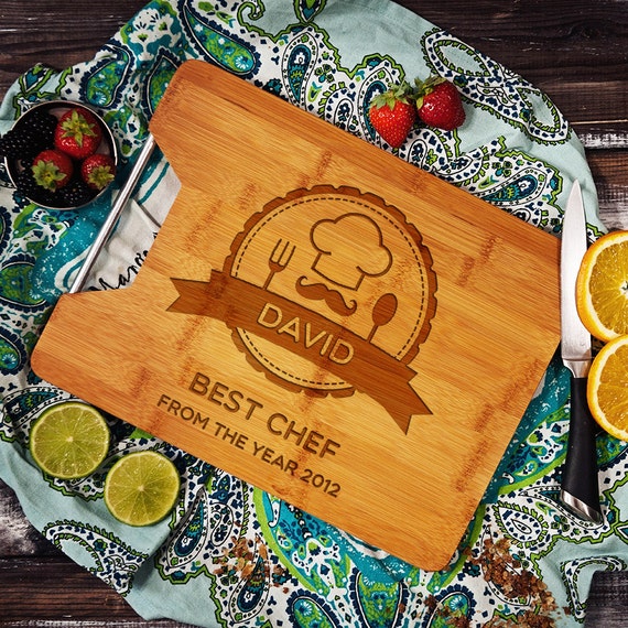 Best Chef Personalized Cutting Board by RollingWoods on Etsy