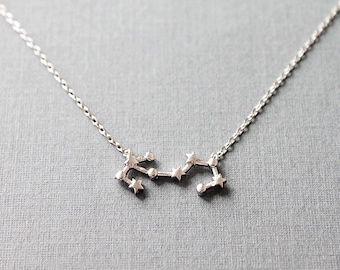Scorpio Constellation Necklace,Scorpio Necklace, Zodiac Scorpio,Scorpio Pendant, Constellation Jewelry