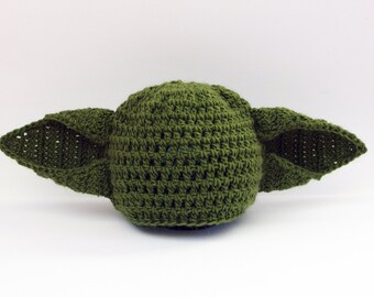 Yoda Baby Hat, Star Wars Baby Yoda Hat, Newborn Yoda Hat, Newborn Star Wars Gift, Baby Boy Hat, Star Wars Costume, Yoda Star Wars Baby