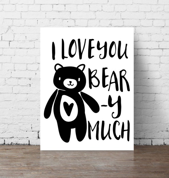 I Love You Beary Much Printable Printable Word Searches