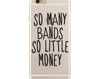 So Many Bands, So Little Money - Professional Fangirl - Slim & Transparent case for iPhone - by HeartOnMyFingers - SLIMCASE-113