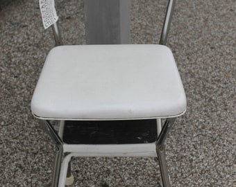 Cosco White Metal Stool***Ask about shipping