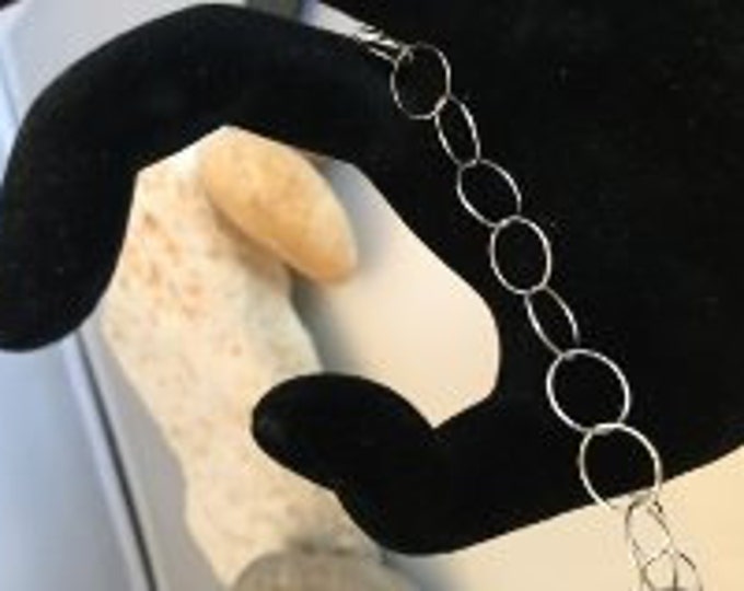 Sterling Silver in the round hammered necklace