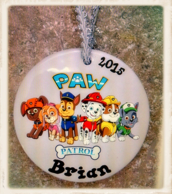 paw patrol christmas ornament by melscraftroom on etsy paw patrol christmas ornament by melscraftroom on etsy