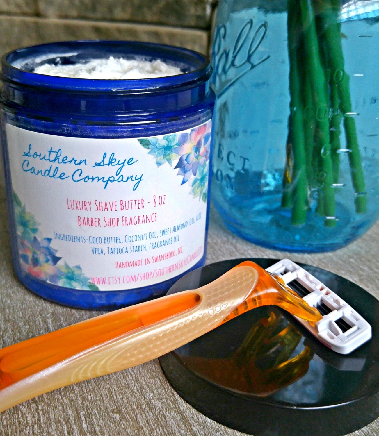 Shaving Cream Shave Butter Handmade by SouthernSkyeCandleCo