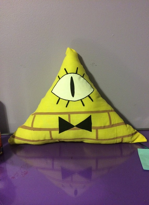 bill cipher spongebob pillow