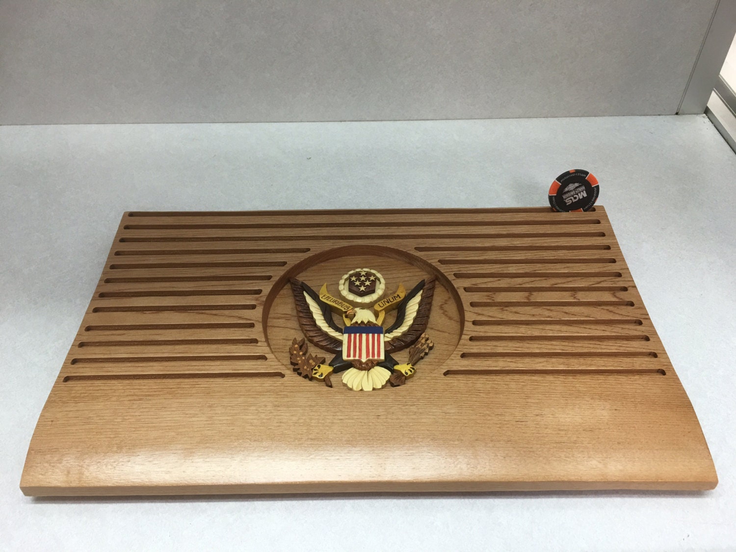 US Army Military Modern Flat Coin Holder