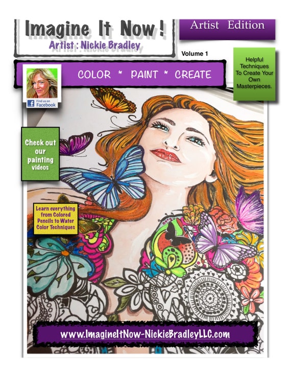 Imagine It Now Artist Edition Coloring Book