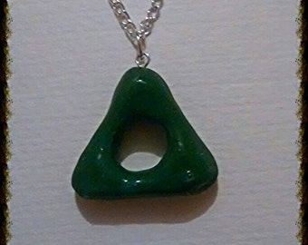Polymer clay necklace inspired by coraline Jones pendant Tim Burton film movie looking stone fancy dress jewellery with or without a chain