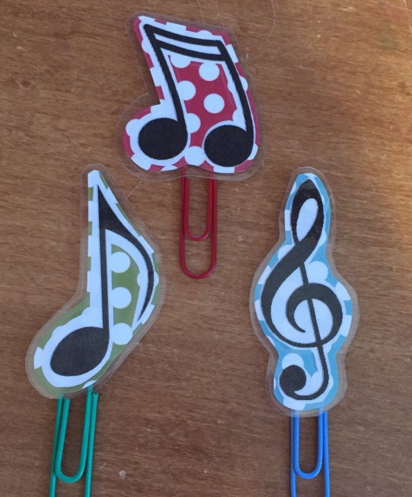 Paper clip clip music paper clip music clips. by plannersandpink