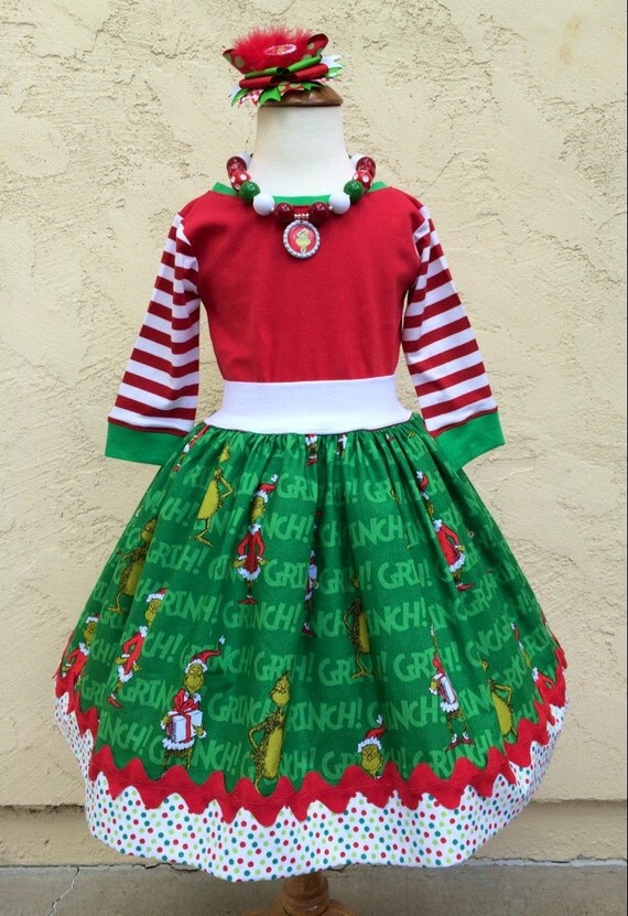 Grinch Dress Grinch Dress Christmas Grinch Dress Dr Seuss