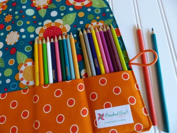 50 Pencils Color Pencil Fabric Holder Adult Coloring Colored