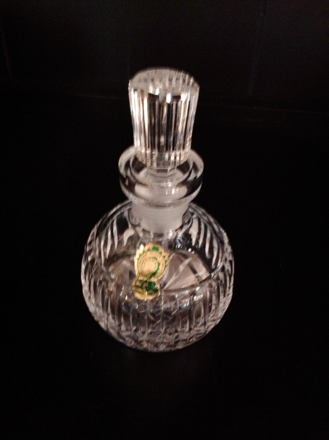 Waterford Crystal Perfume Bottle with Tags