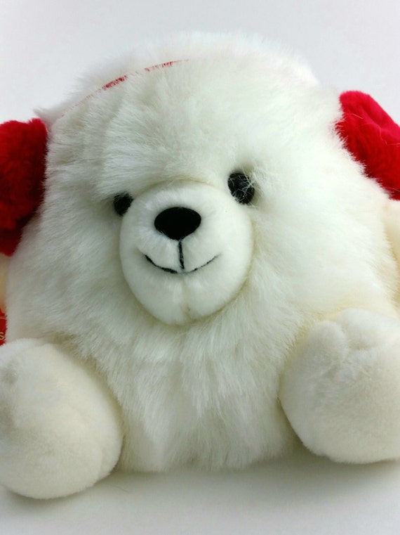 plush snowball dog toy