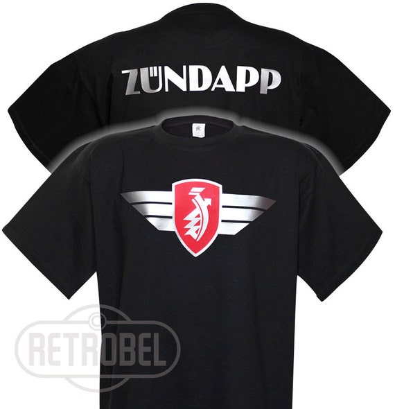 T-shirt ZUNDAPP motorcycles Black Classic Vintage