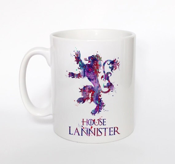 game of thrones mug house lannister mug game of by artsprint game of thrones mug house lannister mug game of by artsprint