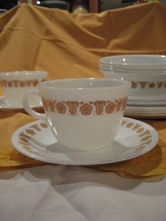 Corelle Butterfly Gold Dinnerware