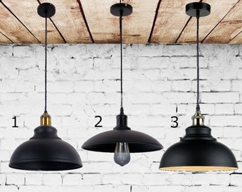 Loft Pendant lighting dome shade Industrial chandelier Vintage Industrial lighting Steel chandelier for Bar Man cave light Retro Light