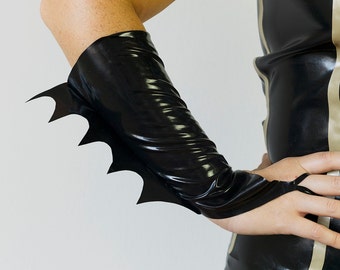 Batgirl Latex Gloves